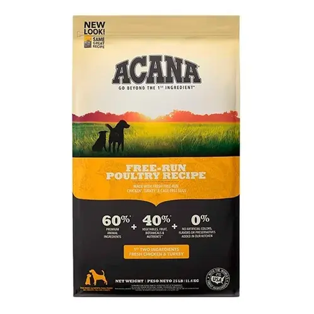 Acana Free-Run Poultry - Pollo y Pavo