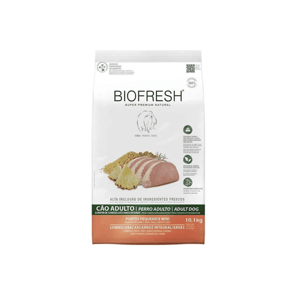 Biofresh Adulto Mini -  Nutrición natural de cerdo y piña