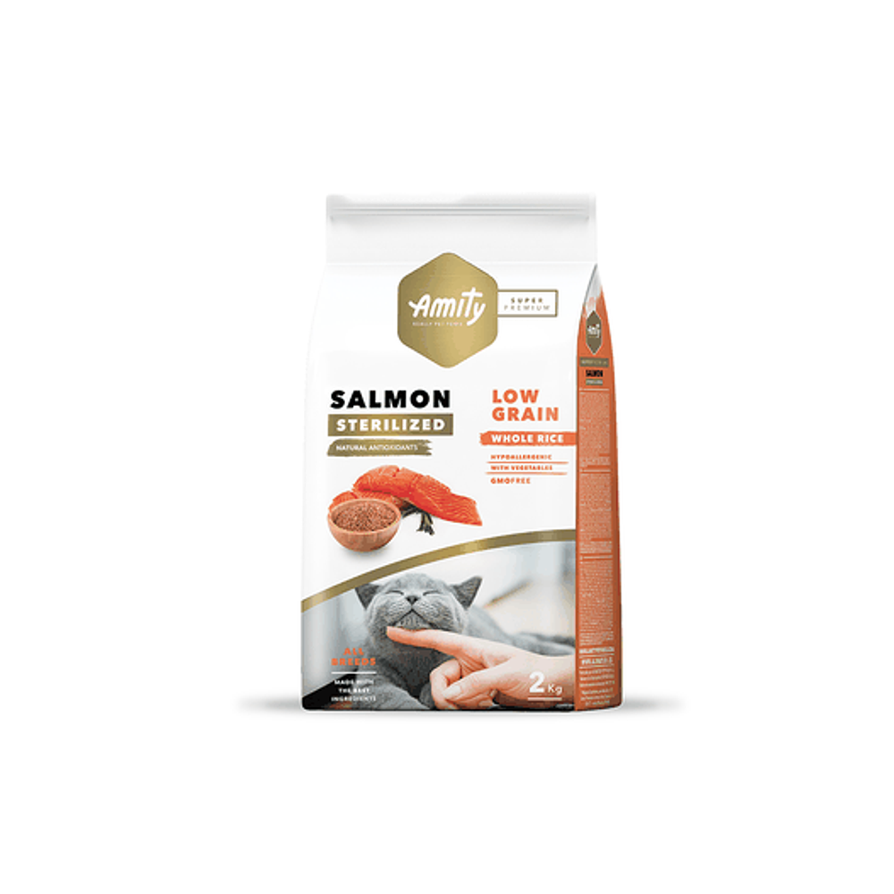 Amity Sterilized Salmón - Control de Peso e Hipoalergénico