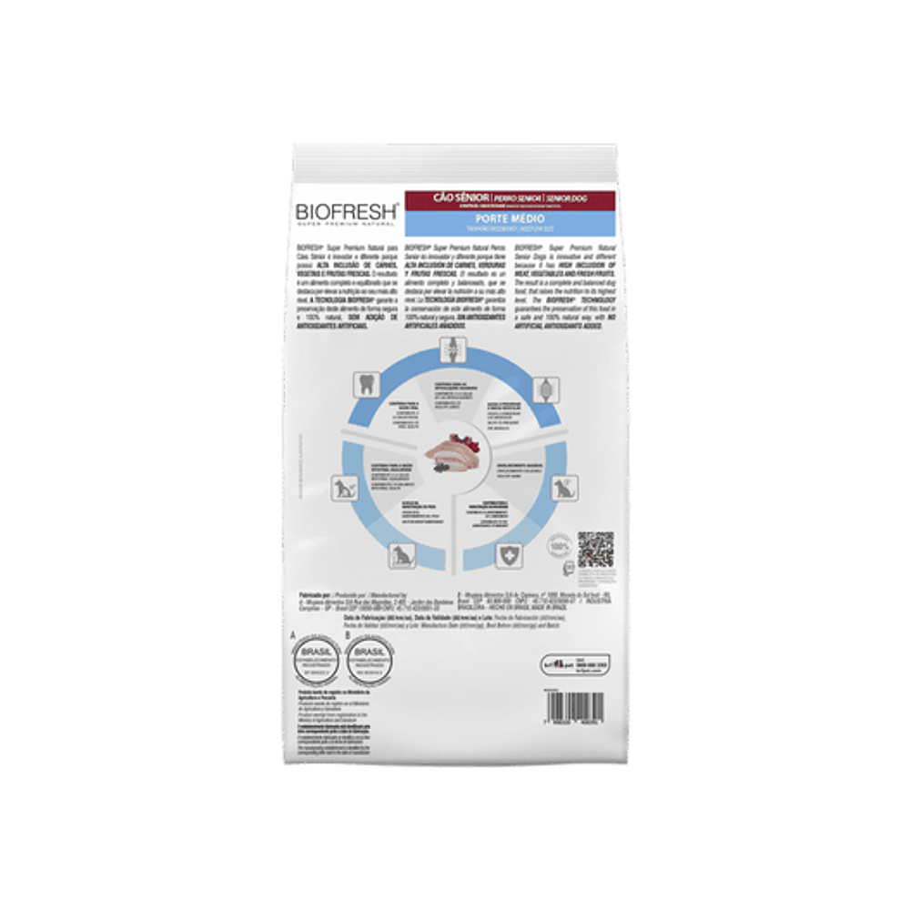 Biofresh Senior Razas Medianas - Frescura Natural y Nutrición Avanzada