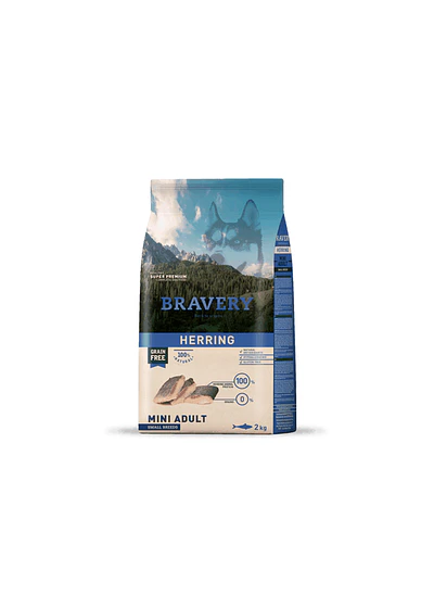 Bravery Herring Mini Adulto 2kg - Superalimento de Arenque