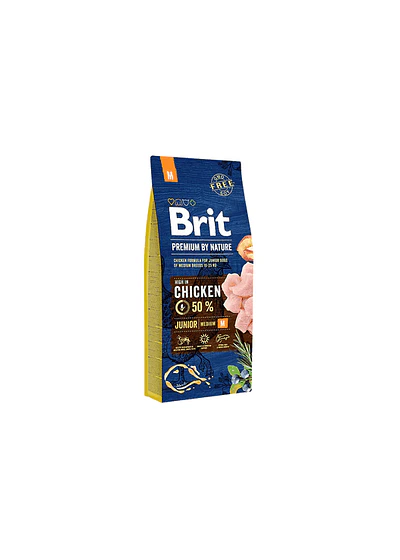 Brit Premium Junior M 15kg - El combustible del crecimiento