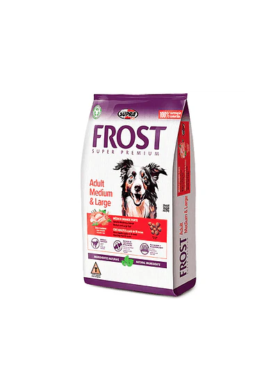 Frost Adulto Raza Mediana y Grande 15kg - Escudo Nutricional 