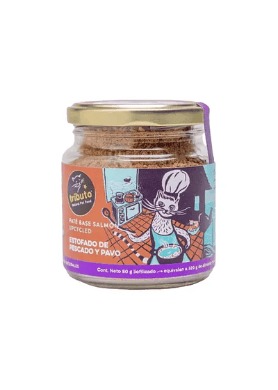 Pate Estofado de Pescado y Pavo para gatos exigentes