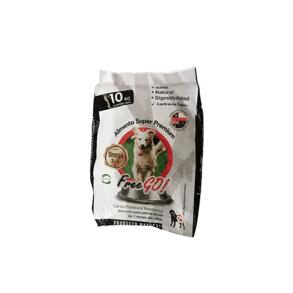 Free Go! Carne Fresca & Vegetales - Nutrición Natural para tu Perro