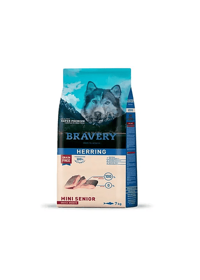 Bravery Mini Senior Herring - Nutrición Elite para +8 años