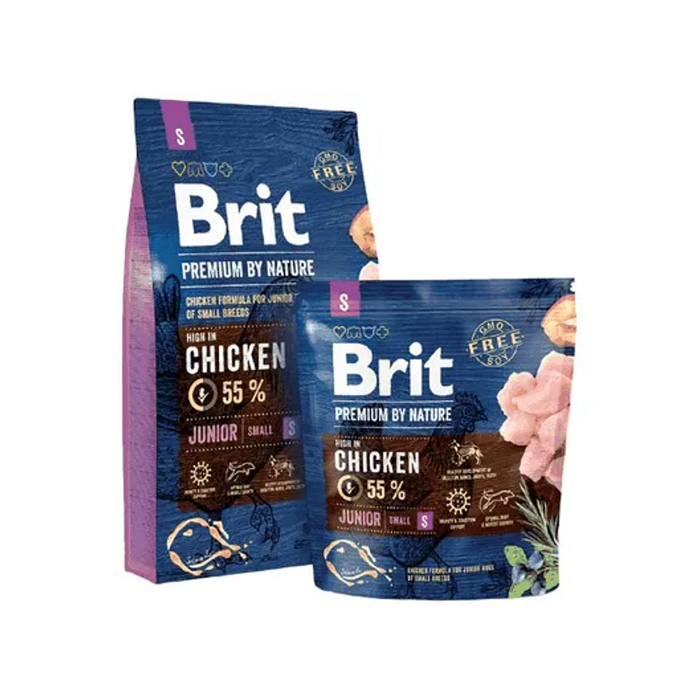 Brit Premium by Nature Junior S - Nutrición de Alta Densidad