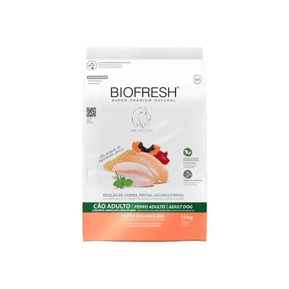 Biofresh Adulto Raza Pequeña y Mini - Ingredientes Frescos