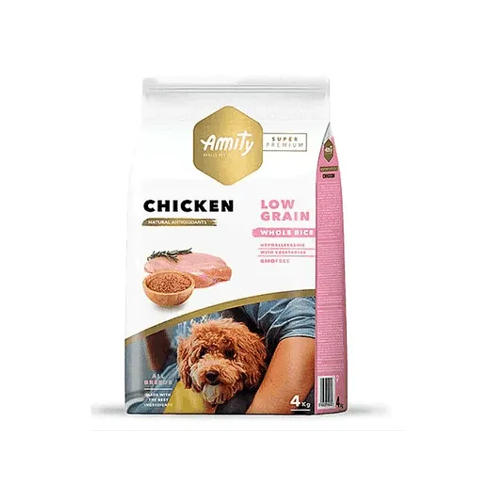 Amity Super Premium Chicken Perro - Low Grain