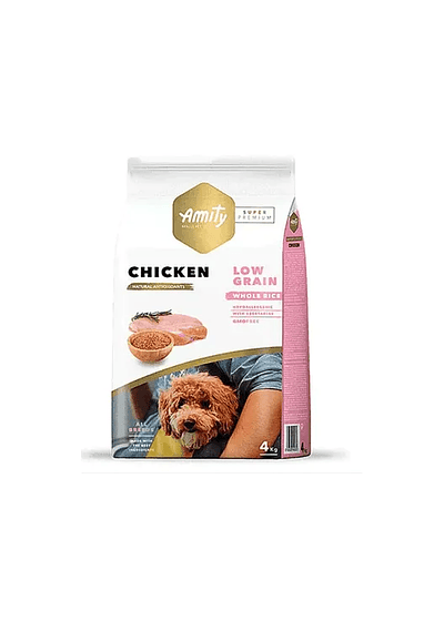 Amity Super Premium Chicken Perro - Low Grain