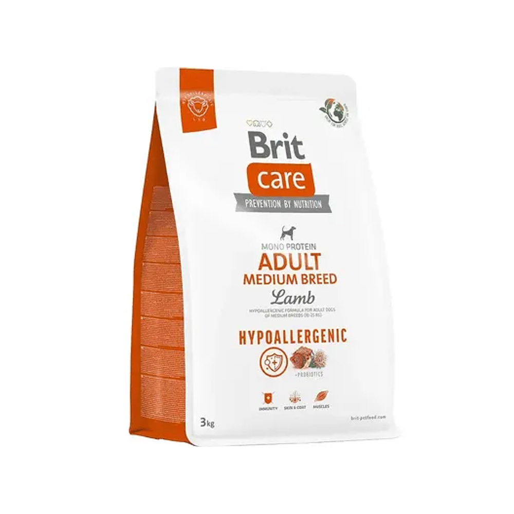 Brit Care Hypoallergenic Lamb Adult Medium Breed 