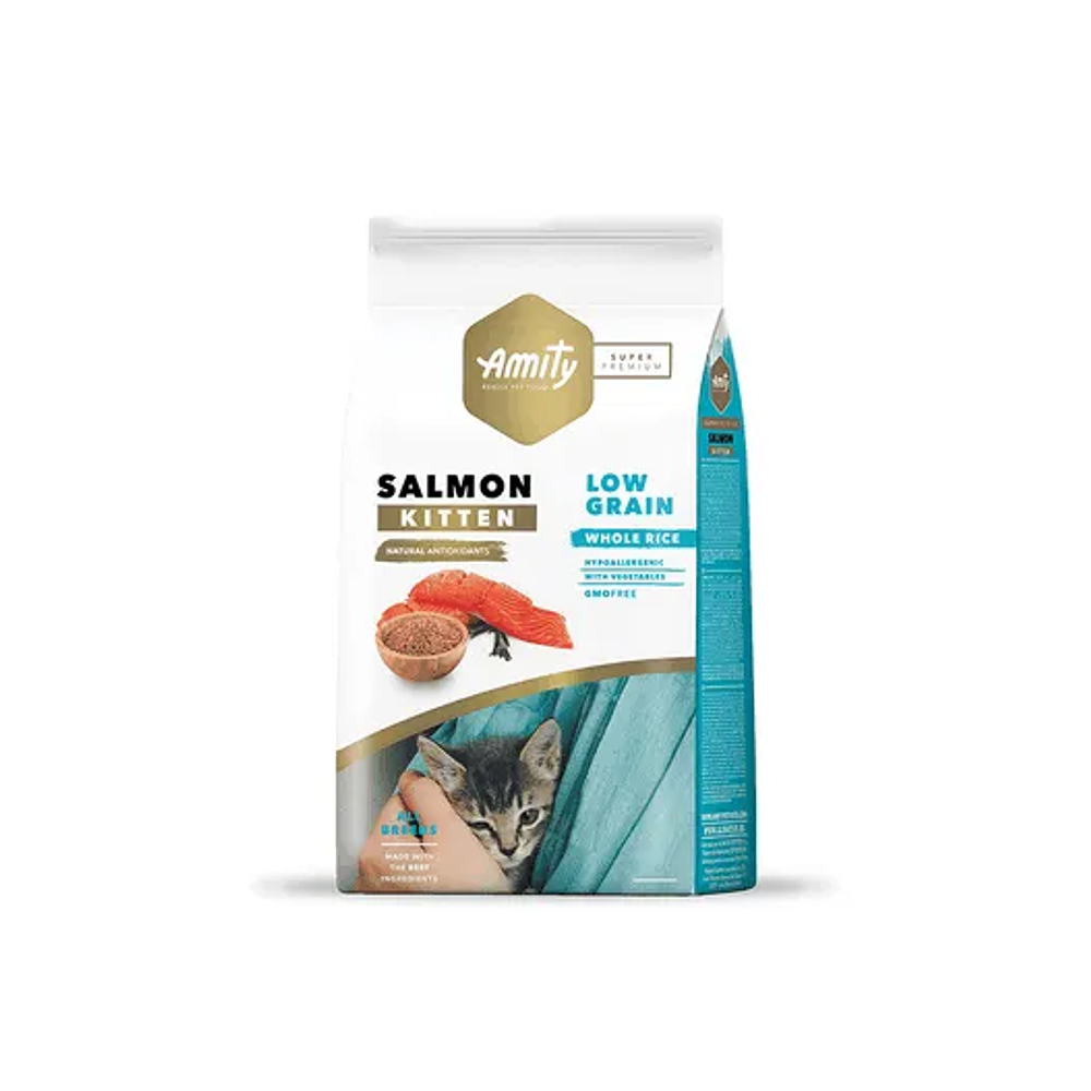 Amity Kitten Low Grain Salmón - Nutrición de élite para gatitos