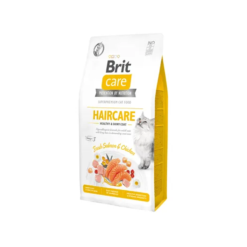 Brit Care Haircare Cat - Brillo y Salud para Gatos de Pelo Largo