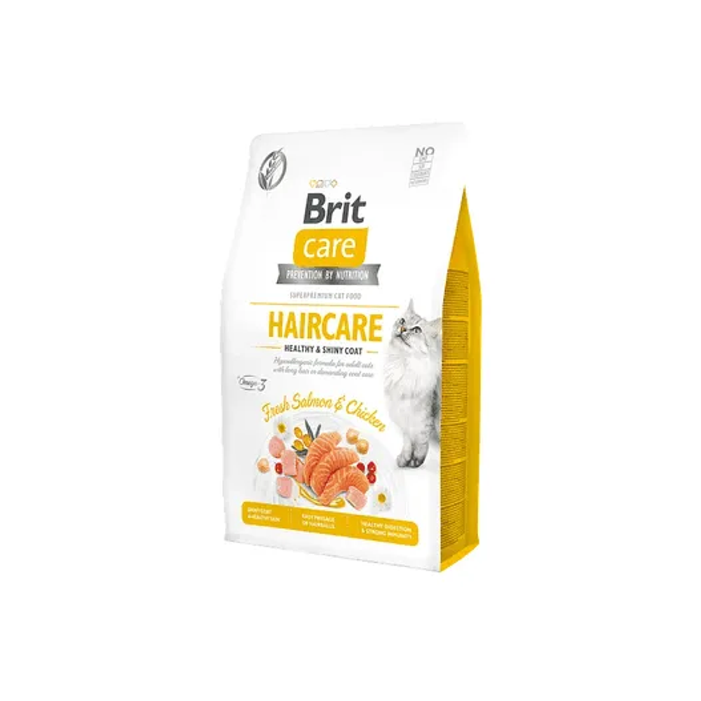 Brit Care Haircare Cat - Brillo y Salud para Gatos de Pelo Largo