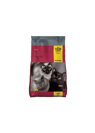 Three Cats Gatos Castrados 3kg - Salud Premium