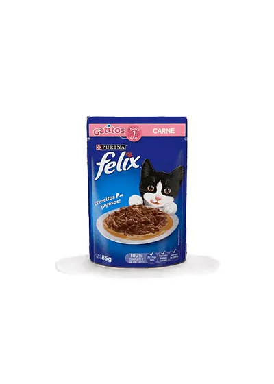 Purina Felix Gatitos Carne 8gr - Crecimiento Sano
