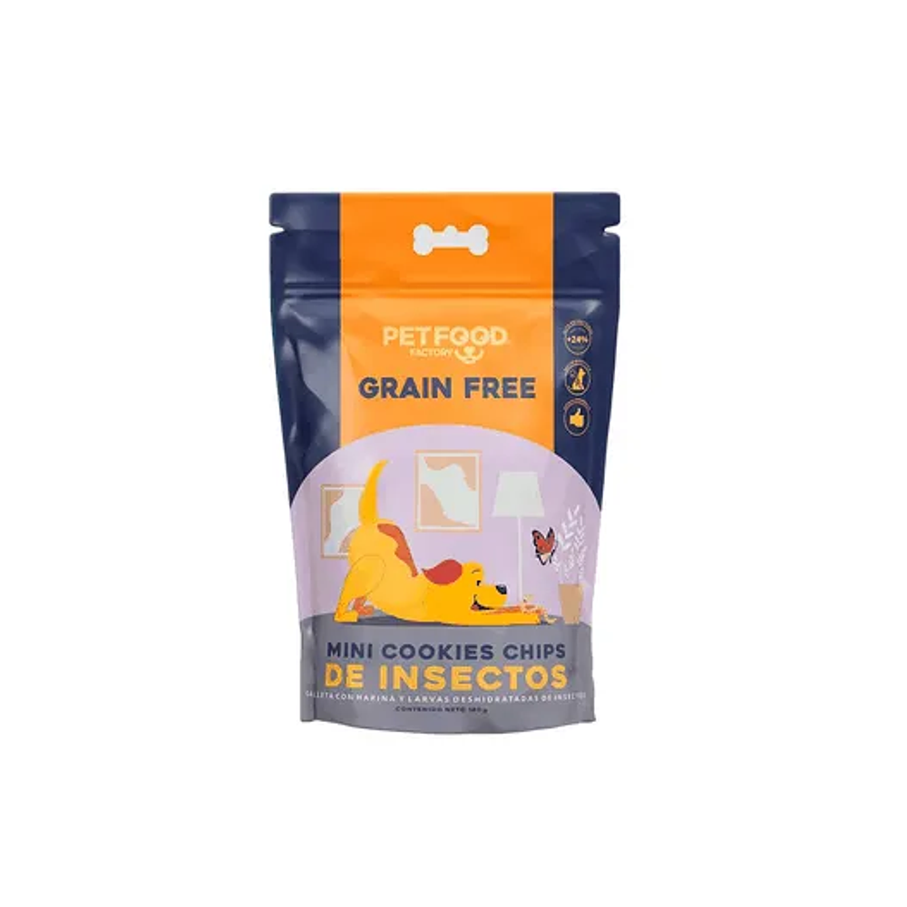 Petfood Factory Chips de Insectos - Snack Hipoalergénico