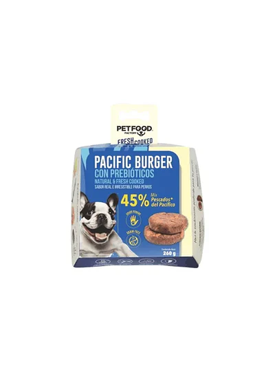 Petfood Factory Pacific Burger 260gr - Nutrición Pescado