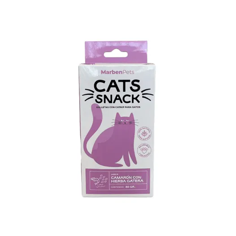 MarbenPets Cats Snack - Camarón y Hierba Gatera