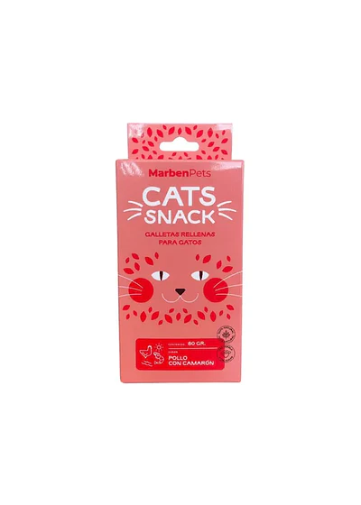 MarbenPets Cats Snack - Pollo y Camarón: El Duo Del Sabor 80gr