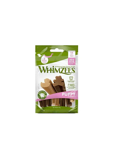 Whimzees Puppy XS/S - El Primer Paso para una Higiene Dental 14uds