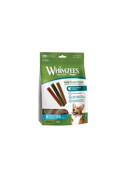 Whimzees Stix S - El Plan para una Boca Sana 28uds