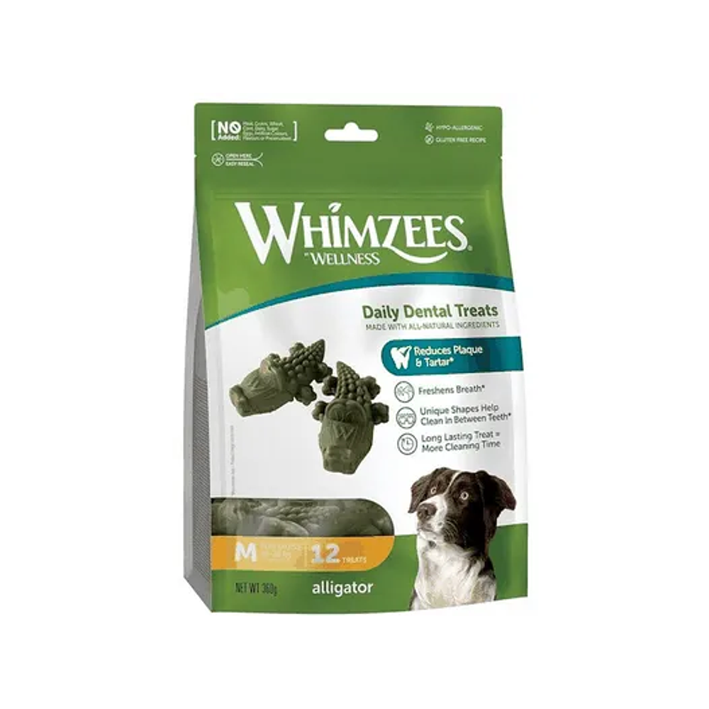 Whimzees Alligator M - El Aliado más Divertido contra el Sarro