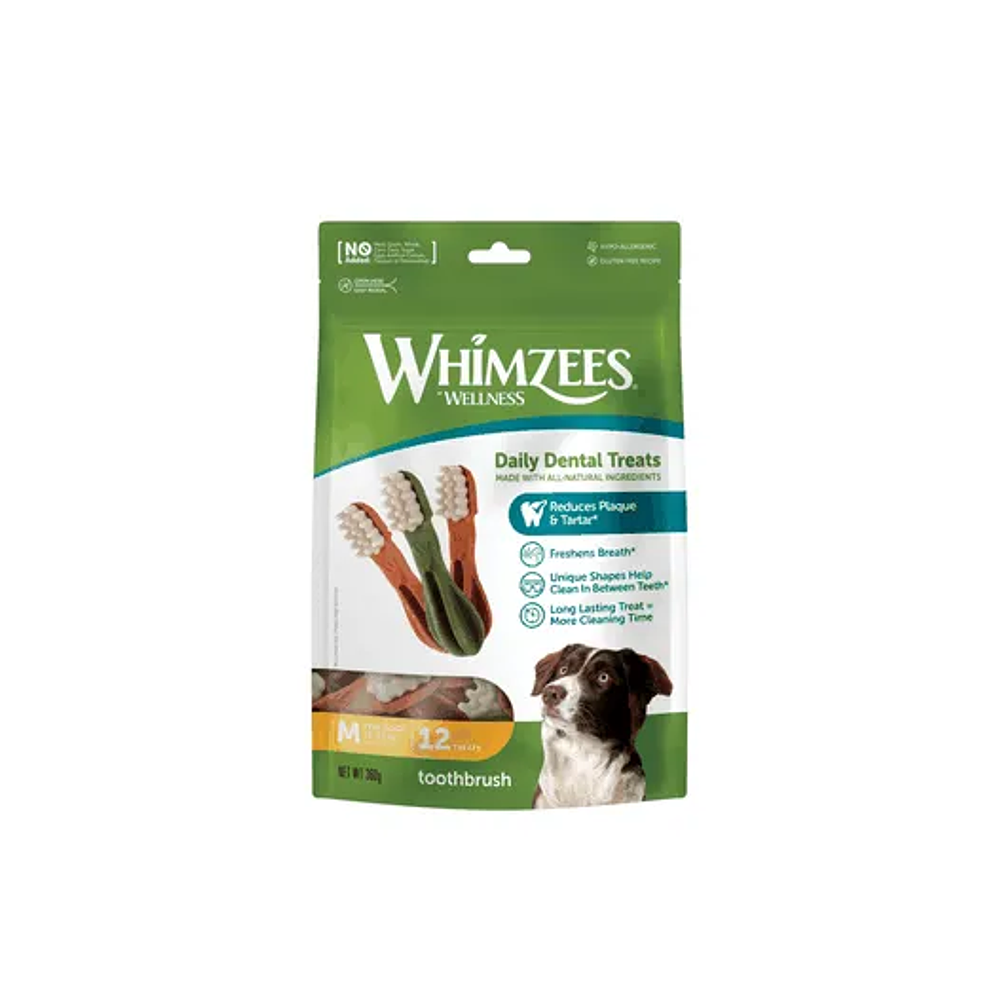 Whimzees Toothbrush M -  El Cepillado Natural A Mordiscos