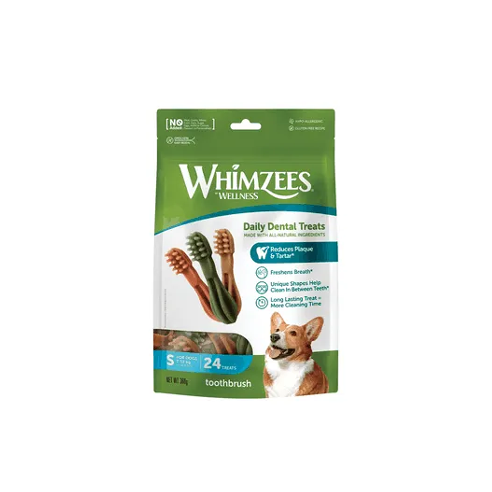 Whimzees Toothbrush S - Cepillado Diario que tu Perro Amará