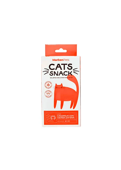 MarbenPets Cats Snack - Cangrejo con Hierba Gatera 80gr