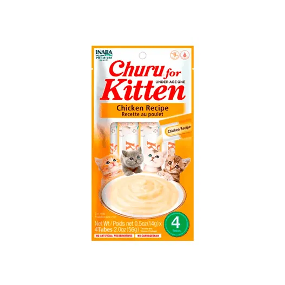 Churu for Kitten Pollo - Nutrición Cremosa y Deliciosa