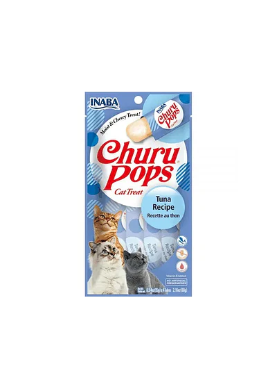  Churu Pops Atún Cats - El Snack Jugoso y Masticable 4uds