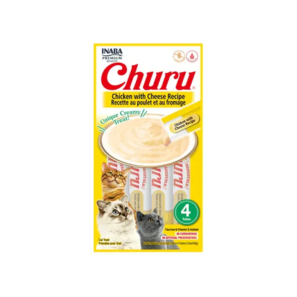 Churu Cat Pollo y Queso - Un Premio Delicioso
