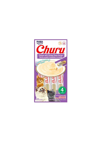 Churu Cat Pollo y Camarón - El Premio Perfecto 4uds