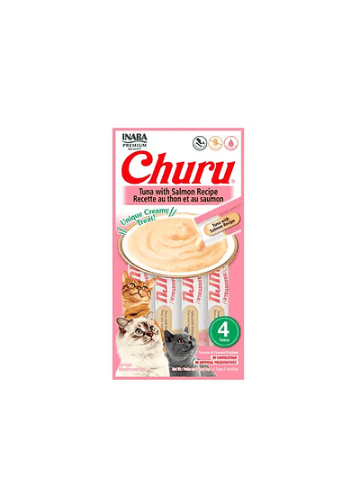 Churu Cat Atún y Salmón - Cremosidad Marina 