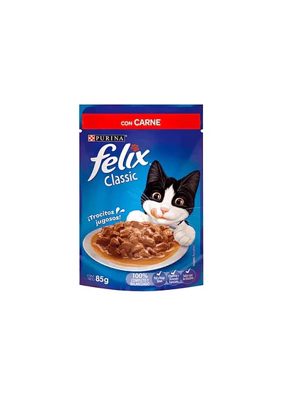 Felix Classic con Carne - El Banquete de Trocitos Jugosos 85gr