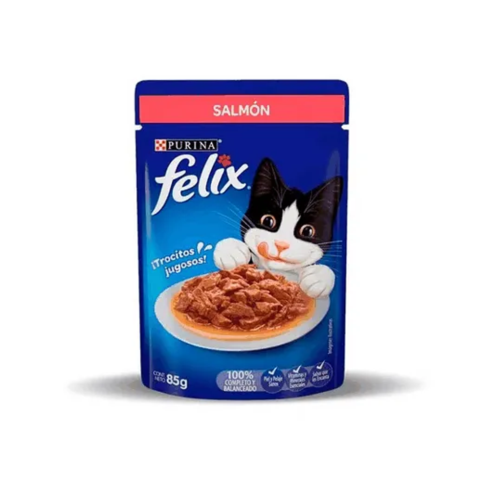 Felix Classic Sabor Salmón - Trocitos Jugosos para una Vida Sana