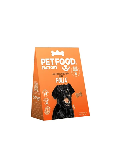 Petfood Factory Pollo Raza Pequeña - Galletas Horneadas 80gr