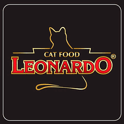 Logo de alimento Leonardo para gatos en Pets Lucan Rancagua