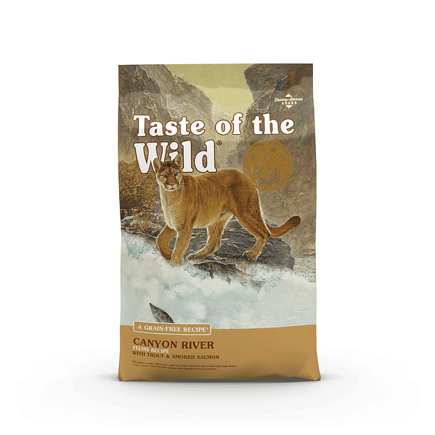 Taste of the Wild Canyon River Feline Recipe with Trout &  Smoked Salmon  (Trucha & Salmón Ahumado) 1