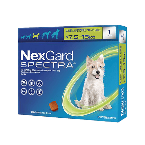 Nexgard Sprectra Antiparasitario 7.5 - 15 kg