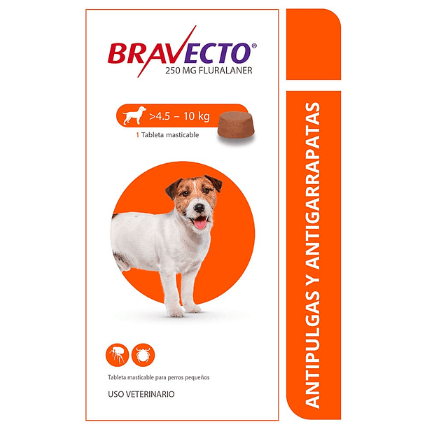 Bravecto Antiparasitario Oral Canino 4.5 - 10 kg 2