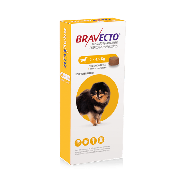 Bravecto Antiparasitario Oral Canino 2 - 4.5 kg 1