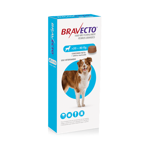 Bravecto Antiparasitario Oral Canino 20 - 40 kg 1