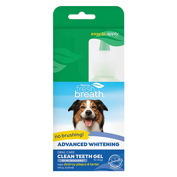 TropiClean Advanced Whitening Clean Teeth Gel with 3D Microguard (Blanqueamiento Avanzado) para Perro 2 onz 2