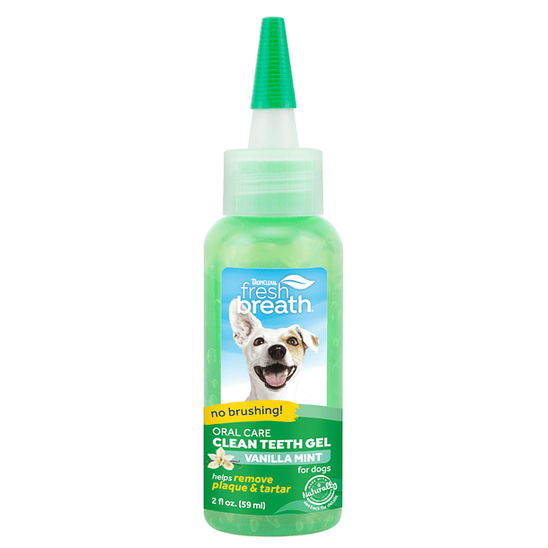 TropiClean Oral Care Clean Teeth Gel Vainilla Mint ( Vainilla Menta ) para Perro 2 onz 1