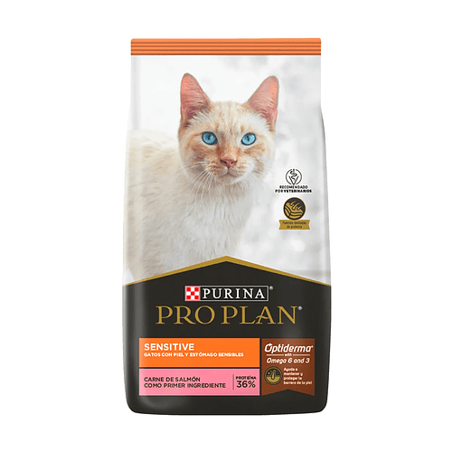 Pro Plan Sensitive Con Carne de Salmón para Gatos con Piel y Estomago Sensible (Sensible)