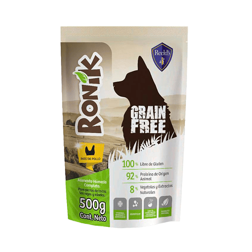 Reelds Ronik Grain Free 500 gr con sabor Pate de Pollo