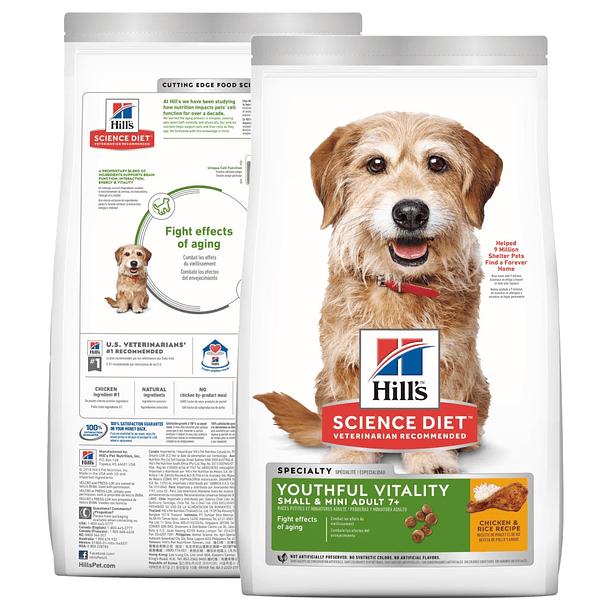 Hills Youthful Vitality Perro Adulto con sabor a Pollo 4 LB 3