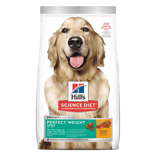 Hills Perfect Weight Perro Adulto con sabor a Pollo 4 LB